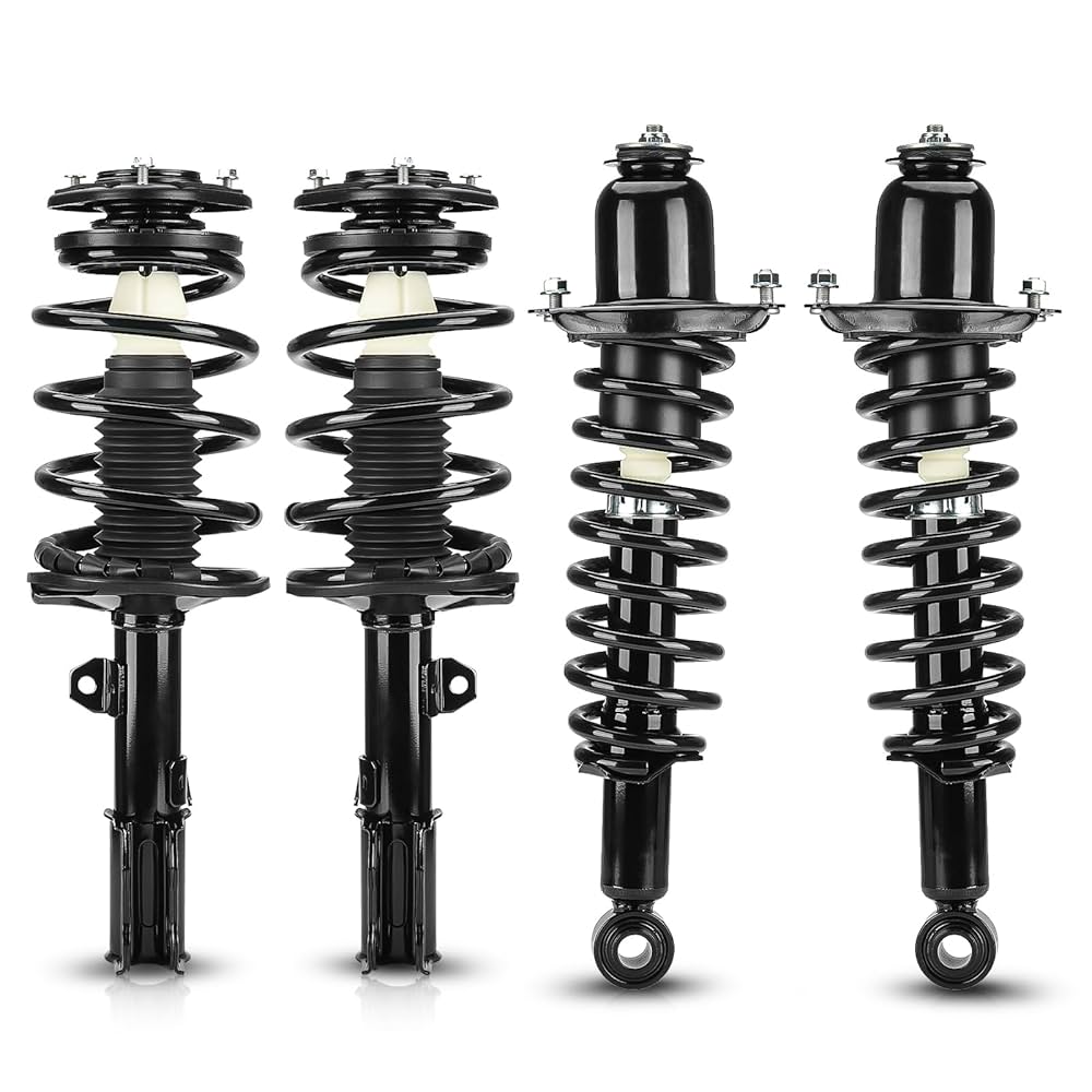 キリト Amazon.com: Front & Rear Complete Struts Shocks w/Coil